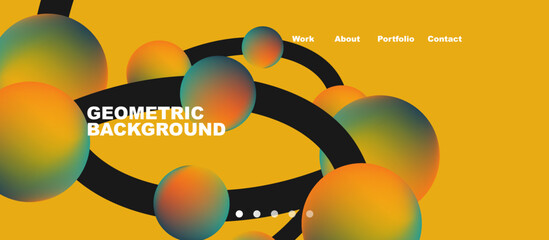 Connected dots geometric landing page background. Vector Illustration For Wallpaper, Banner, Background, Card, Book Illustration, landing page