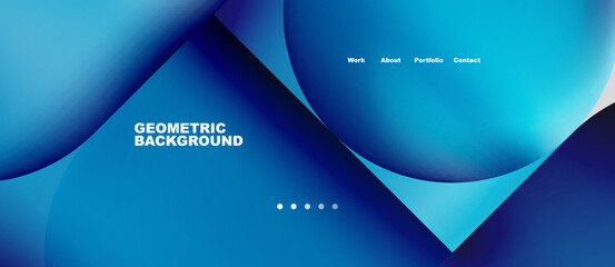 Round shapes and circles with liquid gradients