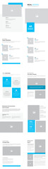 Vector layouts of vertical presentation design templates for landscape design brochure, cover design, flyer, book design, magazine. Home office concept, real estate, business brochure