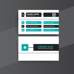Fototapeta na wymiar Modern Business Card Design, Card Template Design, Photos and Vector Standard Template 