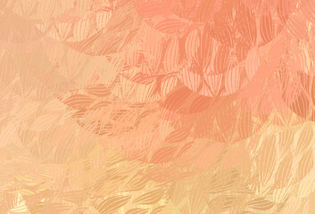 Light Orange vector backdrop with memphis shapes.