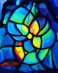 Stained Glass on Canvas