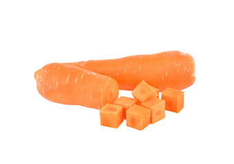 vegetable staple  carrot cube on transparent png