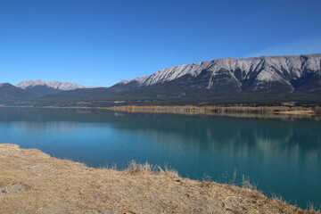 Blue Reflections On The Lake, Nordegg, Alberta