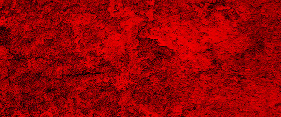 Black and red grunge texture, scary red black scary background, red grungy background or texture, beautiful and attractive abstract dark red plastered concrete wall background.