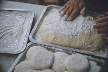 お正月に向けて年末に餅つき 手作りの美味しいおもち