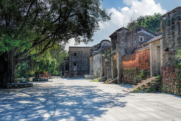 Foshan city, Guangdong, China. Shishan Libian ancient village with a history of 800 years, a...