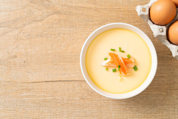 Steamed egg with crab stick
