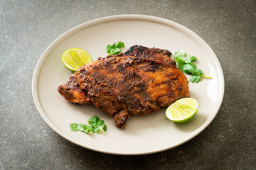 spicy grilled jamaican jerk chicken