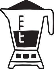 Hand Drawn fruit blender illustration