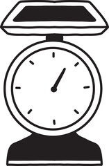 Obraz premium Hand Drawn food scale illustration