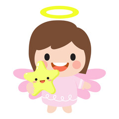 Kids Angel Flat Clipart