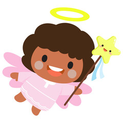 Kids Angel Flat Clipart