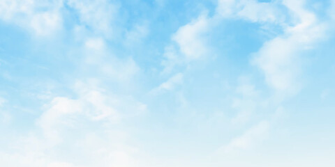 Naklejka na ściany i meble Cloud shapes in blue sky