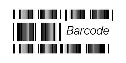 barcode shape vector with transparant background