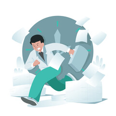 Illustration graphic of  Chase Deadlines. Perfect for banner, social media, etc.