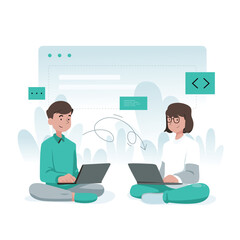 Illustration graphic of Share with Colleagues. Perfect for banner, social media, etc.