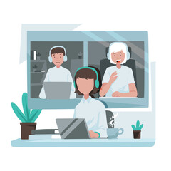 Illustration graphic of Attend a Conference. Perfect for banner, social media, etc.