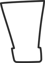 Plastic containers and single use dishes icon vector illustration. Plastic waste problem symbol. Used plastic package, dishes and containers outline icon for earth day pollution concept