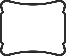 Retro frame or Price tag for promotion sale offer or decoration, vintage label or emblem for discount message. Empty emblem or simple tag icon template.