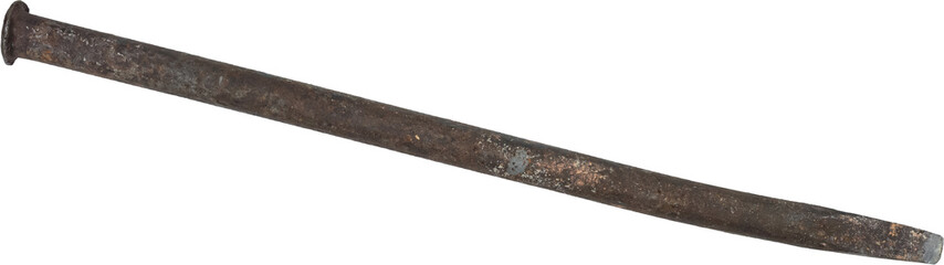  old vintage rusty heavy duty line-up pry bar. isolated on a transparent background