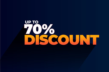 Mega sale special offer with up to 70 percent discount.
up to Seventy percent discount, Mega offer.