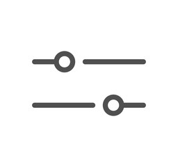 Sheet music and sound icon outline and linear symbol.	
