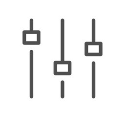 Sheet music and sound icon outline and linear symbol.	
