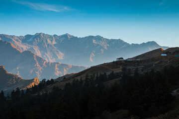 Obraz premium sunset in the mountains