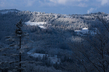 The first snow in the Beskids