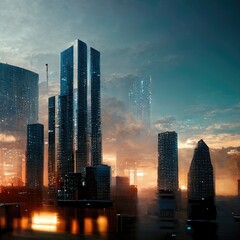 Illustration about financial building. Made by AI. Ultra high resolution.