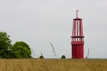 red mine lamp in moers germany
