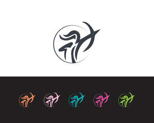 Centaur Archer, mythology creature, Sagitarius Zodiac Sign vector logo icon, fastarch logo from fast archer woman centaur vector for logo, sign, emblem or symbol graphic design vector illustration. - obrazy, fototapety, plakaty