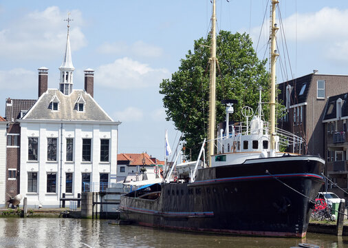 Historical village of Maassluis in Zuid-Holland