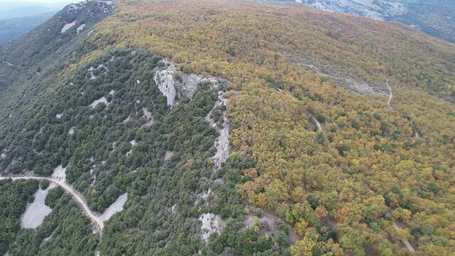Baou Mourine Crete seen from a drone