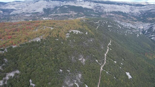 Crete of Baou Mourine seen from the sky