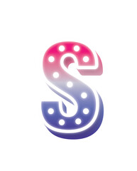 Alphabet Pink Blue Bulb Light S