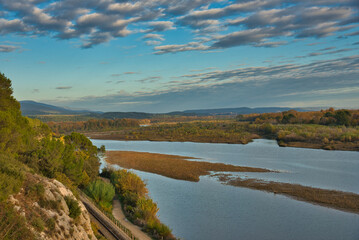 Die Durance bei Mérindol in der Provence