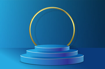 podium with background