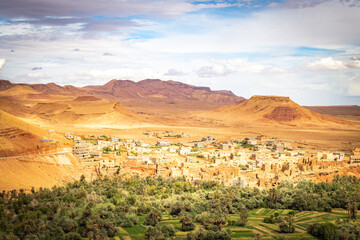 dades valley, morocco, oasis, adobe, kasbahs, north africa, high atlas mountains