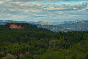 Okkercanyon bei Roussillon in der Provence