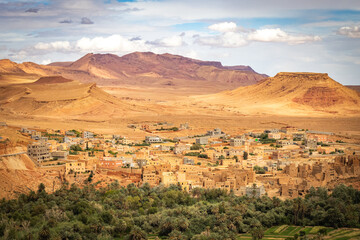 dades valley, morocco, oasis, adobe, kasbahs, north africa, high atlas mountains