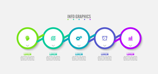 Fototapeta na wymiar Vector infographic business design template
