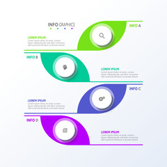 Vector infographic business design template