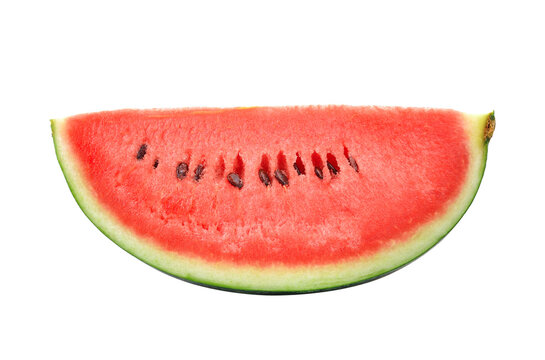 red watermelon isolated on transparent png