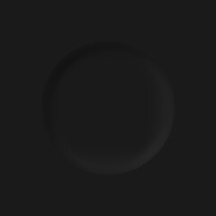 Black Neumorphism soft UI Design for Web design, Application UI and more, Blank button, Vector.