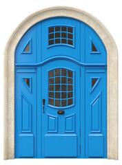 Entrance classic doors for the house