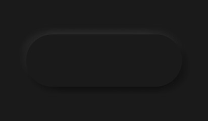 Black Neumorphism soft UI Design for Web design, Application UI and more, Blank button, Vector.