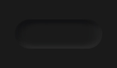 Black Neumorphism soft UI Design for Web design, Application UI and more, Blank button, Vector.
