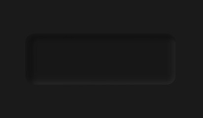 Black Neumorphism soft UI Design for Web design, Application UI and more, Blank button, Vector.